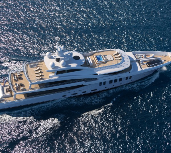 Amels 200 Superyacht Aerial View