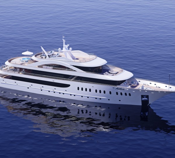 Anthea Yacht From Above