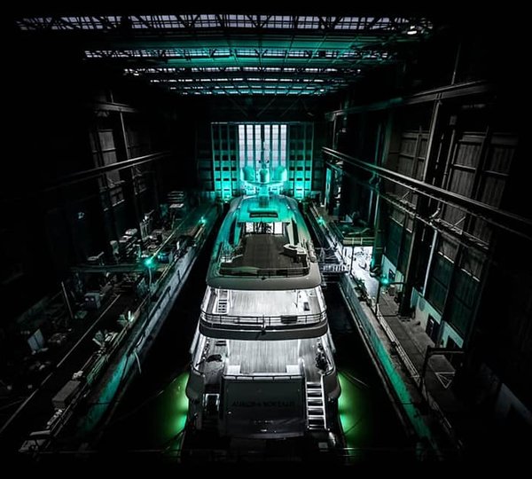 Aurora Borealis Yacht Launch