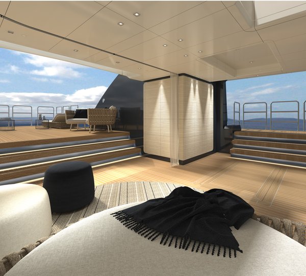 Baglietto 55m Render - Beach Club