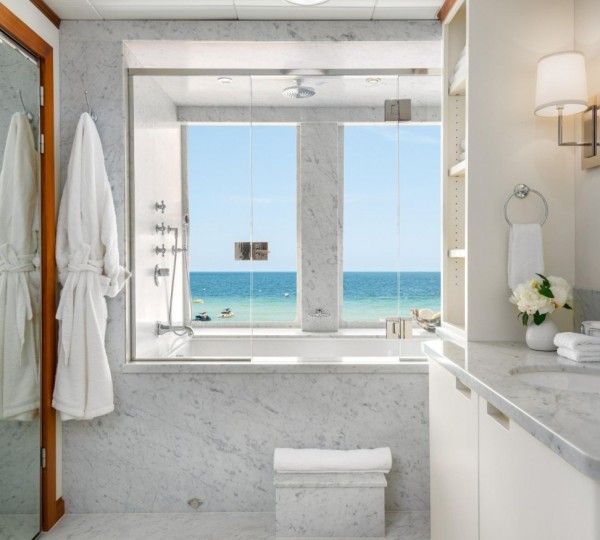 Bathroom With Ocean Views