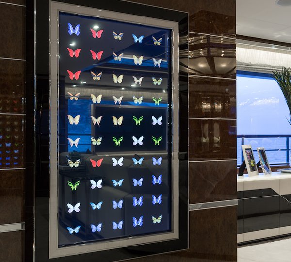 art aboard luxury superyacht