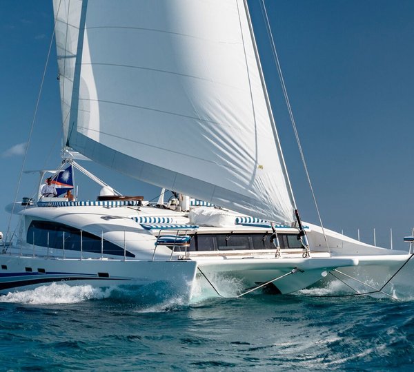 Blue Gryphon Catamaran Sailing