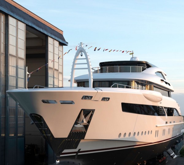 Bow View Of Florentia Before Launch