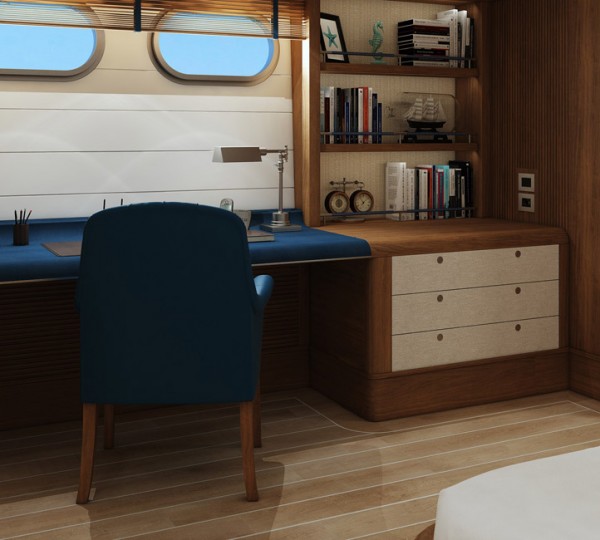 Classic Interior Of Motor Yacht EMPIRE