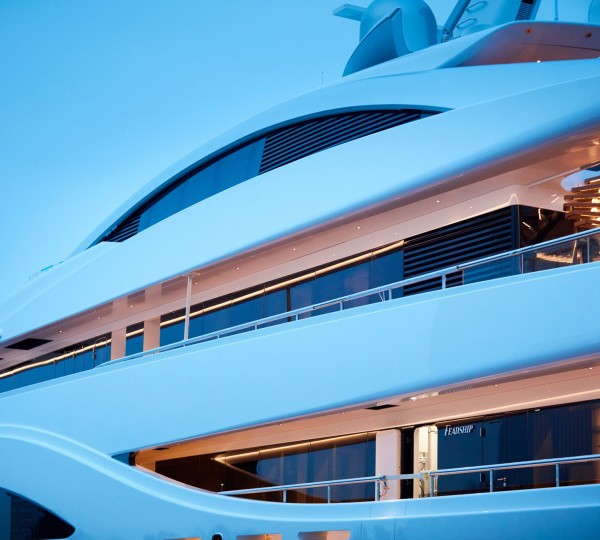 Close Up Shot Of Motor Yacht 75m By Feadship