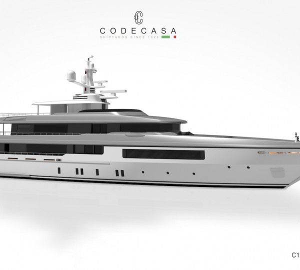 Codecasa 55m C123 Superyacht Rendering