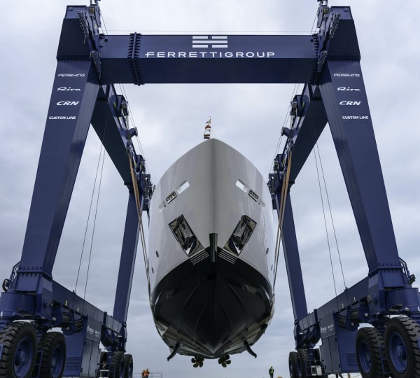 Custom Line 106' Yacht CIAO M Launch Ceremony