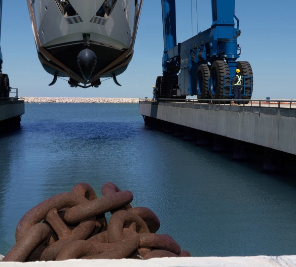 Custom Line Navetta 33 Renewal 3 Launch @ Superyacht Yard Ancona