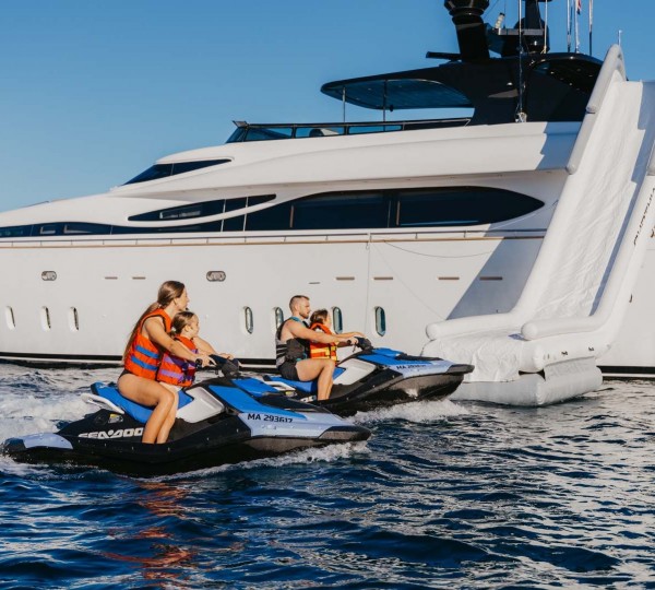 Cynthia With A Waterslide And Jetski