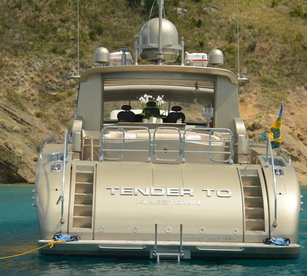 LEOPARD motor yacht TENDER TO - Stern view and swim platform
