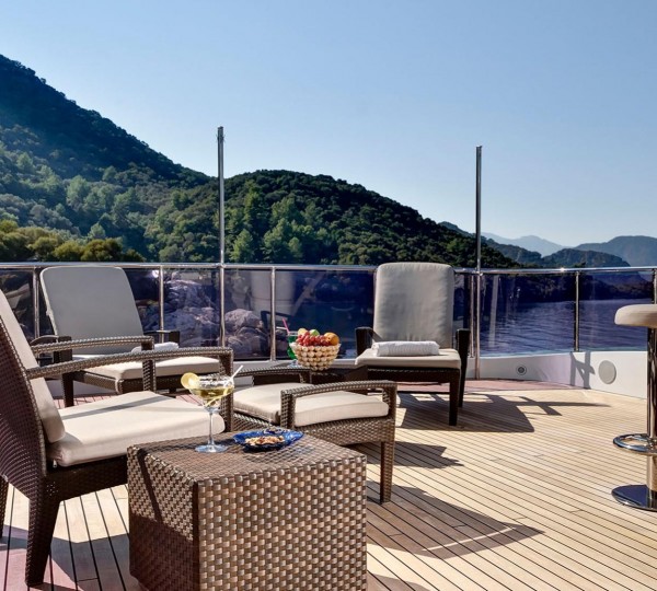 Deck Seating With Delicious Refreshments