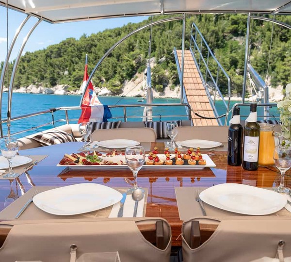 Dining Area On Aft Deck