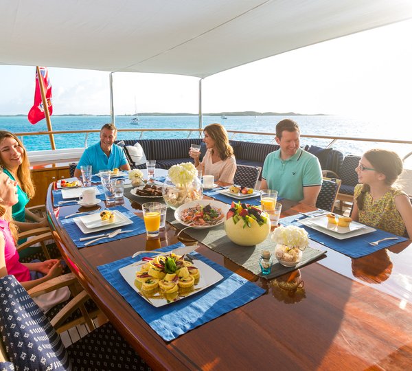 Dining On The Upper Aft Deck