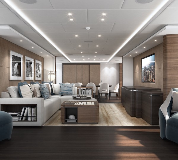 Elegant Main Saloon With Huge Windows