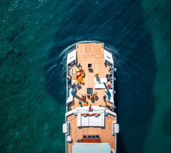 Explorer Yacht CARMEN Aft Aerial View