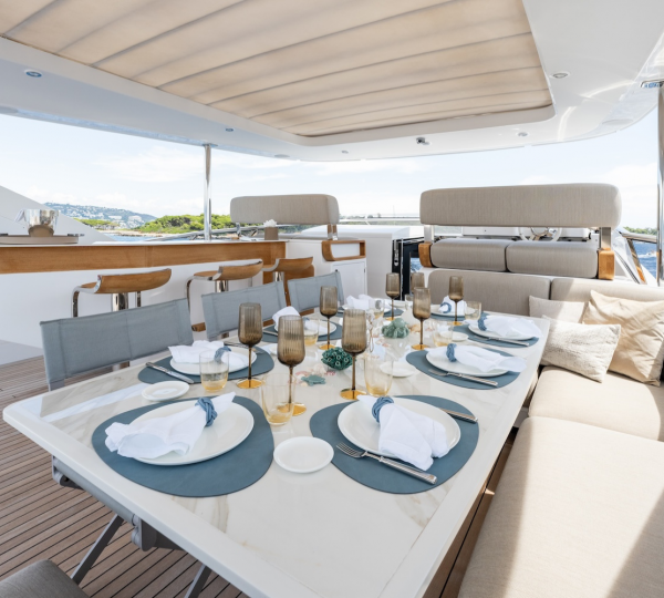 Exterior Dining Area With Sea Views