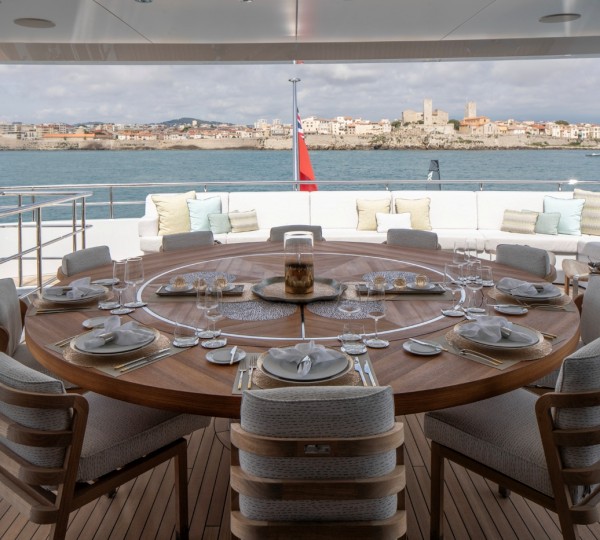 Exterior Dining Area With Sea Views