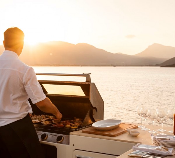 Exterior Kitchen With Sea Views
