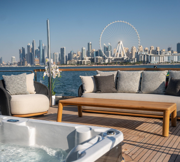 Exterior Relaxation Area With Mini Pool