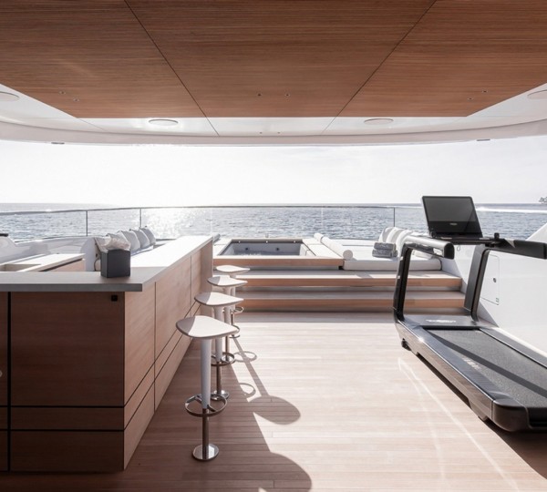 Exterior Bar Area With Gym