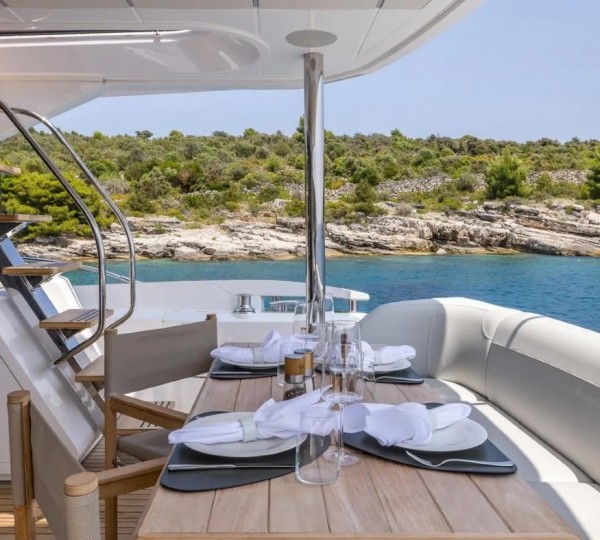 Exterior Dining Area With Stairs