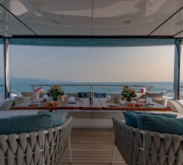 Exterior Dining Area Wih Sea Views