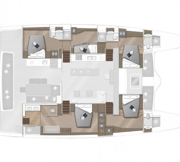 Five Cabin Layout