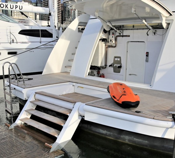 Fold Down Swim Platform