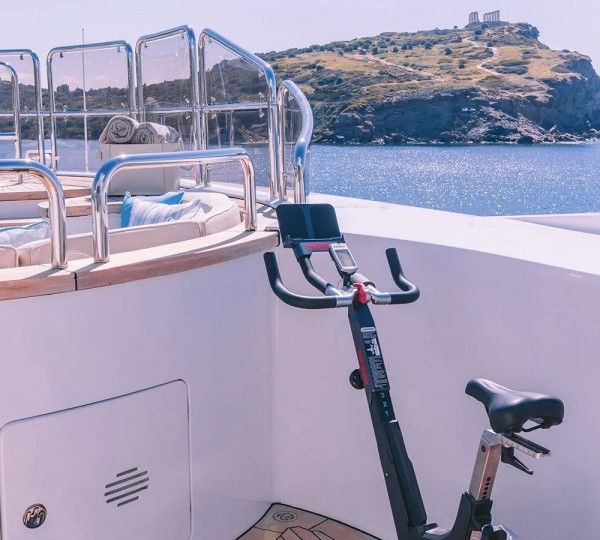 Gym Equipment By The Jacuzzi