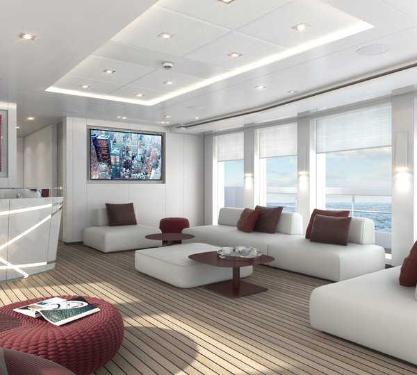 Hessen's 50m Alu FDHF Motor Yacht - The Upper Salon