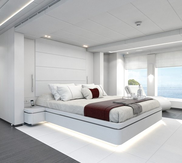Hessen's 50m Alu FDHF Motor Yacht - Owner's Stateroom
