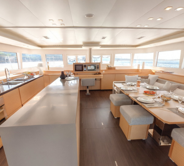 Interior Dining With Kitchen Area