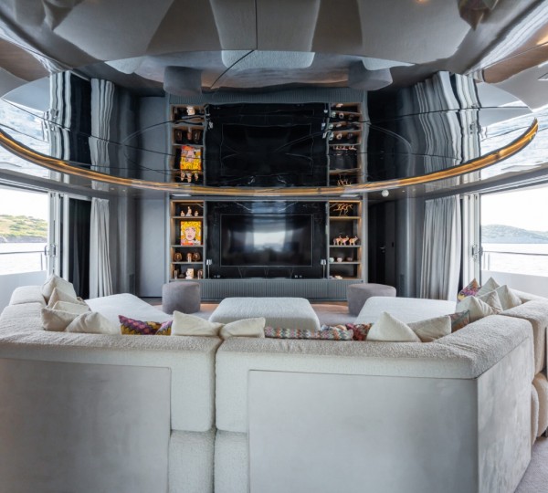 Interior Entertainment & Relaxation Area With Sea Views