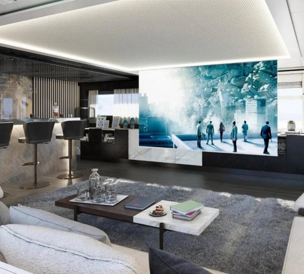 Interior Entertainment Area With Bar