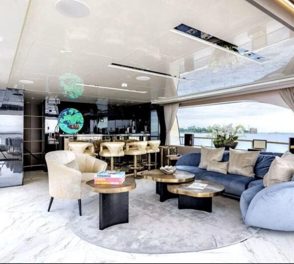 Interior Bar and Relaxatin Area With Sea Views