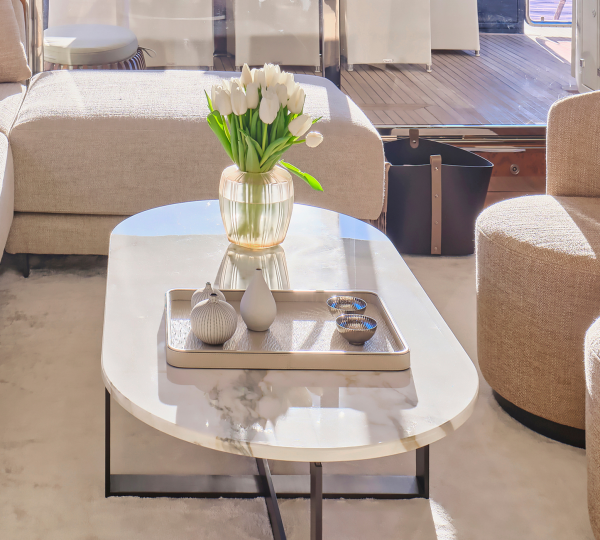 Interior Relaxation Area Tea Table