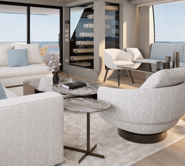 Interior Relaxation Area With Stairs