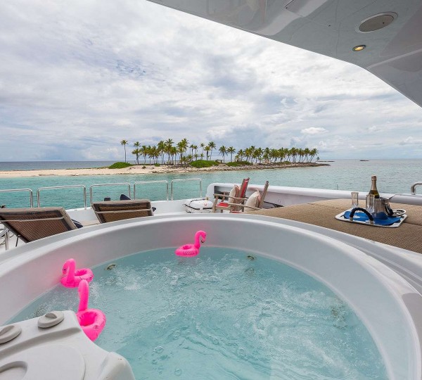Jacuzzi On Yacht In The Bahamas