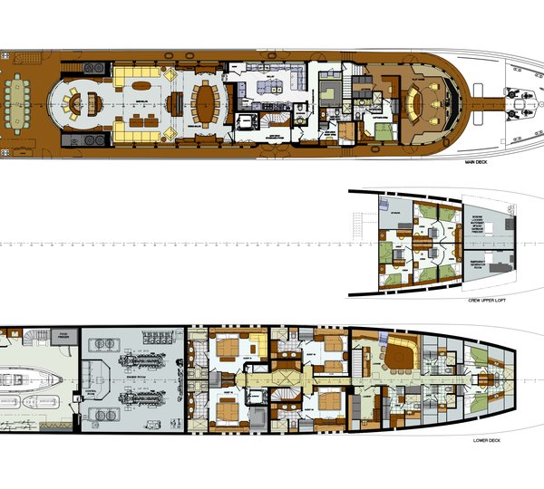 Lower and main deck GA