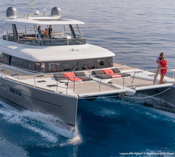Lagoon Catamaran VIGILANT 1 - Bow Shot Cruising