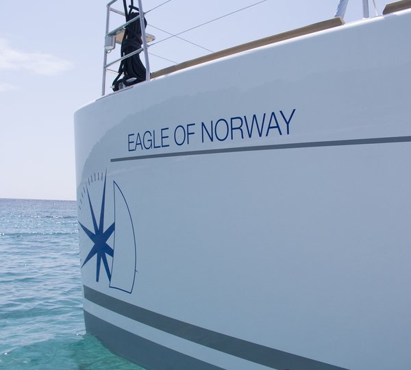 Lagoon Sailing Yacht EAGLE OF NORWAY - Bow Decal