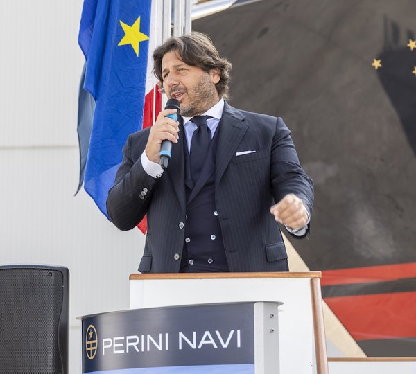 Launch Ceremony At Perini Navi Shipyard