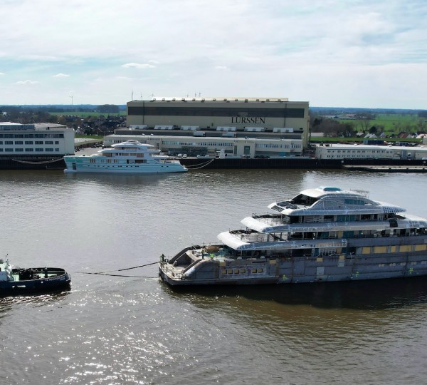 Lurssen Project Ace 21 Yacht At The Shipyard - Photo By DrDuu