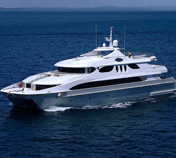 Luxury Motor Catamaran Seafaris Running Shot