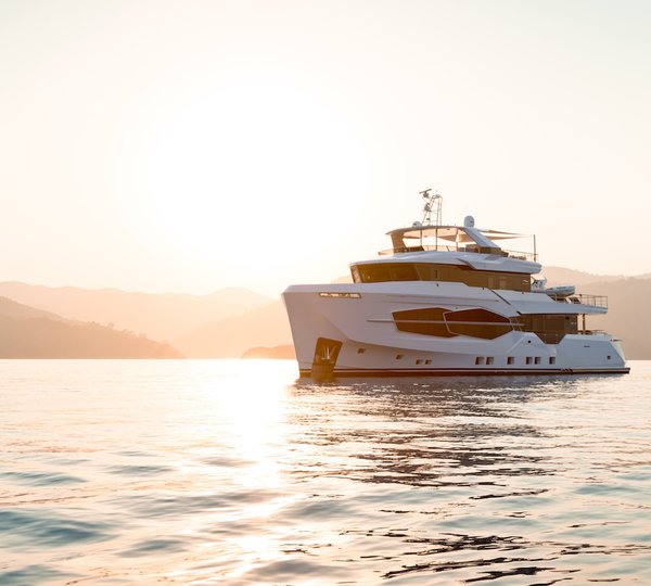 Luxury Motor Yacht MARLA At Sunset