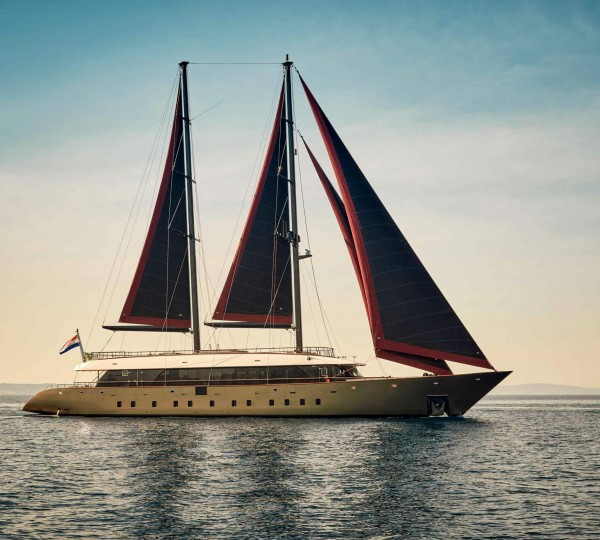 Luxury Sailing Yacht Anetta Side View