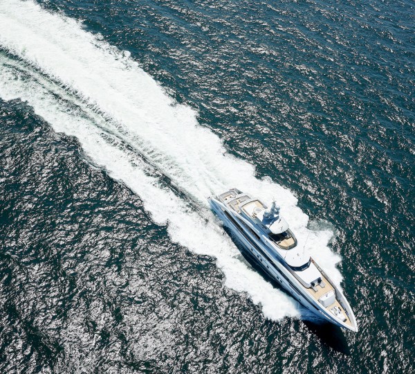 Luxury Yacht Book Ends Aerial © Dick Holthuis
