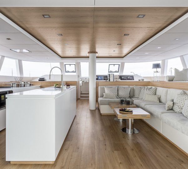 Main Salon View Forward With Galley