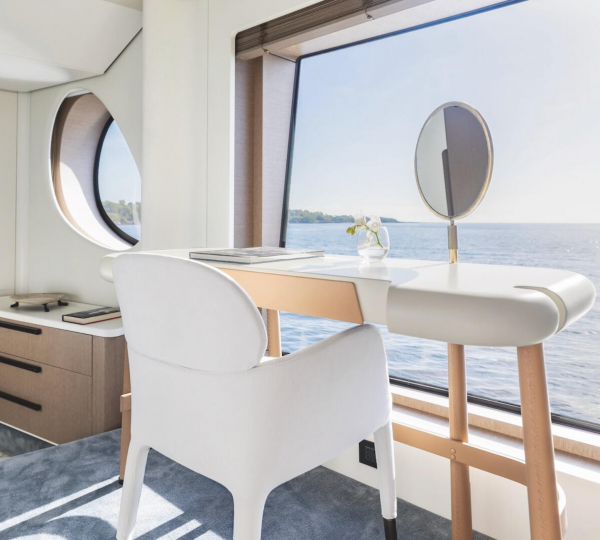 Master Stateroom Reading Table With Sea Views